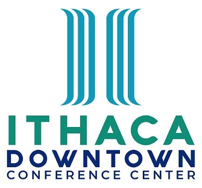 A logo for Ithaca Downtown Conference Center